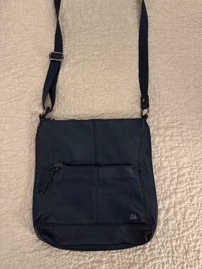 The Sak Deep Navy Leather Crossbody Bag
